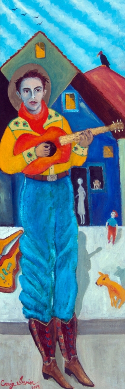 Orange Guitar by artist Craig Irvin